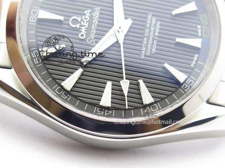 0723 Youthful Aqua Terra ‘PyeongChang 2018’ JHF Best Edition Black Dial On SS Bracelet A 8204